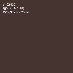 #453430 - Woody Brown Color Image